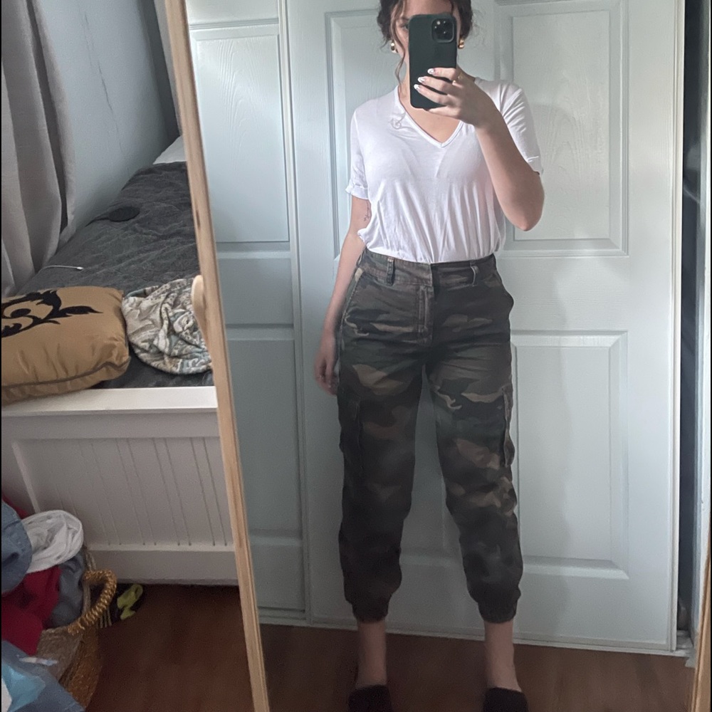 Jogger style Camo cargo pants